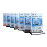 Kệ mica 2 mặt Enter E33 100x150mm đế nhôm A6, Kệ menu nhà hàng, Standee mica để bàn, Bảng quét mã QR