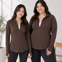 Alessa Jaket Sporty Wanita – Active Zip Jacket with Hidden Pocket & Thumbhole XL RASPBERRY / MERAH T