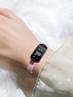 量體溫手環智能運動血壓心率監測儀女士防水計步適用蘋果華為5小米oppo4vivo魅族通用多功能電子女生手表
