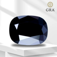 Moissanite Gemstone Primary Color Black Cushion Cut Lab Grow Diamond for Advanced Jewelry Rings Earrings Making with GRA Report