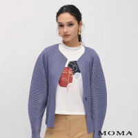 【MOMA】藝術風魚鱗褶設計感外套(藍色)