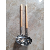 IRUS SAYUR MURAH BESAR / IRUS GAGANG KAYU / IRUS STAINLESS KAYU (ISI 2 PCS)