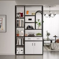 正對門玄關櫃屏風置物架簡約客廳鞋櫃穿堂風隔間衛浴遮擋門廳櫃