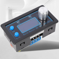 DC DC Buck Boost Converter Power Module CC CV 0.5-30V 35-50W 4A Adjustable Voltage Regulator LCD Dis