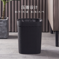 家用垃圾桶 客廳垃圾桶家用臥室廚房紙簍大容量輕奢廁所衛生間圾圾桶創意壓圈
