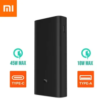 Xiaomi Power bank 3 Pro 20000mAh USB Type C 45W Fast Charging Portable Mi Powerbank 20000mAh External Battery Poverbank