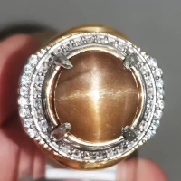 Batu Cincin Pasir Emas Tapak Jalak Sunstone Star