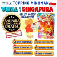 Jelly Motif Karakter Topping Minuman - Jelly Bentuk Smile Cocok Untuk Semua Minuman | Popping Boba N