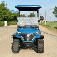 CE Certified 4 Seater Lithium Battery Golf Car Adults Scooter Solar Golf Buggy 48V 60V 4000W Blue Electric Golf Cart
