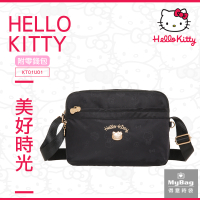 Hello Kitty 側背包 美好時光 凱蒂貓 可長夾 附零錢包 斜背包 女包 KT01U01 得意時袋