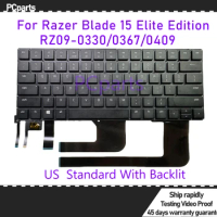 PCparts High Quality Refurbished Laptop Keyboard For Razer Blade 15 2020 2021 RZ09-0330/0367/0409 Black US Layout With Backlit