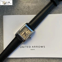 【公司貨 免運速發】高級腕表 AGETE 個性原創手錶 石英手表 日本手錶 vintage日本UNITED ARROWS方塊手表女款小眾vintage中學生ins小方表原宿風 設計師款手錶 檀木手錶 