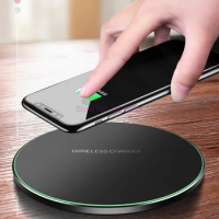 100pcs Qi Wireless Charger Pad For iPhone 8 X XR XS Max QC3.0 10W usb Fast Wireless Charging for Samsung S9 S8 Note 8 9 S7