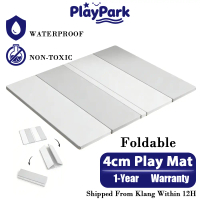 Practical Playpark Playmat Baby Tebal 4cm Foldable Tikar Baby Play Mat Tebal Non-Slip Crawling Mat