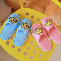 Cartoon Disposable Slippers Soft Comfortable Non-Slip Children's Slippers Casual Thickening Hotel Slippers Indoor