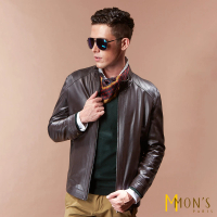 【MON’S】時尚紳士羊皮衣外套(100%羊皮)