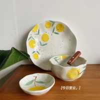 景德鎮粗陶手繪米飯碗青花圓碗湯碗斗笠餐具陶瓷高溫釉下彩中式碗