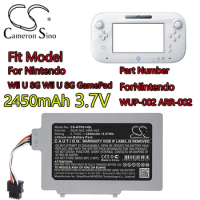 Cameron Sino 2450mAh 3.7 Li-ion Battery for Nintendo Series Fit Model Wii U 8G Wii U 8G GamePad Part Number WUP-002 ARR-002