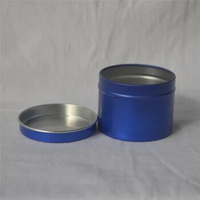 100pcs 100ml Salve Aluminum Metal Cylinder Tin Cans Tea Candy Case Ointment Empty Soy Candle Jar for Hair Pomade Wax