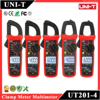 UNI-T UT201 UT202 UT202A UT203 UT204 Plus Clamp Meter AC/DC Current Pliers Ammeter Voltmeter Digital Professional Multimeter