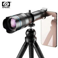 APEXEL Lensa Smartphone Telephoto Lens 60X Tripod Remote - APL-JS60XJJ09