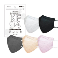 KF94 2D成人立體口罩100個原箱 (獨立包裝) [平行進口] 白色