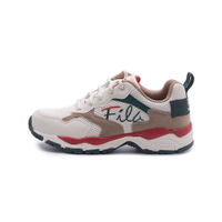 FILA 限定版復古休閒鞋 米綠紅 5-J341X-176 女鞋