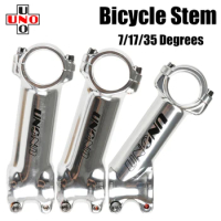 UNO Ultra Light Bicycle Stem Silver 7 / 17 35 Degree 60 70 90 110 120 130mm MTB Mountain Road Handle Riser