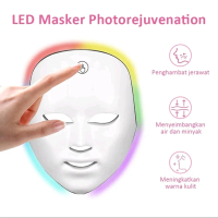 MASKER CAHAYA LED PDT Light 7 Warna Led Alat Perawatan Wajah