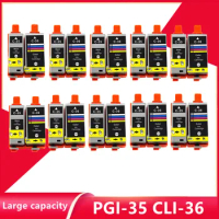 10set Compatible Ink Cartridge PGI-35 PGI35 CLI-36 CLI36 35 36 for Canon PIXMA IP100 iP110 IP100B TR150 Printer