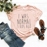 Skuggnas I Was Normal 3 Kids Ago Funny Graphic T-shirt Gift for Mom Mom Life t shirt Funny Mom Shirt Cute Sarcastic Mom tshirts