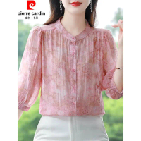 Áo Sơ Mi Lụa, Pierre Cardin (Pierre Cardin), Dành Cho Nữ, Hàng Mới Về Mùa Hè, Dáng Rộng Và Mỏng, Chố