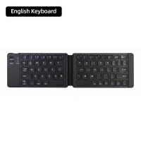 [Hot]  folding keyboard Bluetooth Wireless Portable Universal Foldable Keyboard with touchpad for Wi