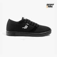 Geoff Max - Jarvis All Black Sepatu Pria Sneakers Hitam Pria Wanita Unisex Canvas Shoes Casual