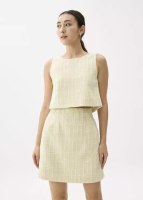 Love, Bonito Rok Wanita - Kaori Elastic Tweed Mini Skirt