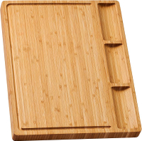 Bamboo Cutting Board for Kitchen 18" Large Wood Charcuterie Cheese Board Wooden Chopping Block with