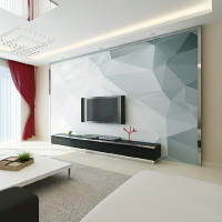 北歐風格電視背景墻壁紙簡約現代幾何墻紙客廳臥室壁畫影視墻布