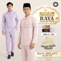 DESINCE Baju Raya Men Baju Malay Cekak Musang Men Free Button MW 081
