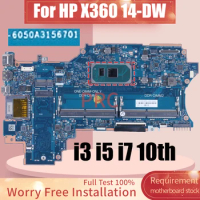 For HP X360 14-DW Laptop Motherboard 6050A3156701 i3-1005G1 i5-1035G1 i7-1065G7 L96510-601 L96511-601 Notebook Mainboard