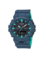 นาฬิกา G-Shock (48.6mm, ตัวเรือนฟ้า, สายสีมินต์) รุ่น GA-800CC-2ADR