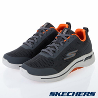 帝安諾-實體店面 SKECHERS GO WALK ARCH FIT 灰色 織布 運動健走鞋 男款 216116CCOR【APP下單享4%點數】