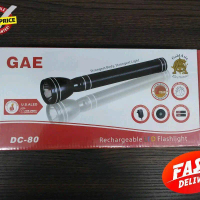 GAE Dc 80 Dc 90 Dc 100 Rechargeable LED Flash Light Flashlight Portable Lighting lampu  picit