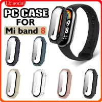 Case 2 In 1 Case Bumper Hard Smartwatch for Xiaomi Mi Band 8 Casing Protective Case Cover PC Anti Go