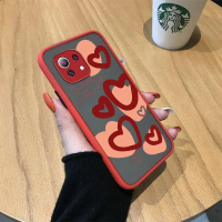 เคสสำหรับ Xiaomi Mi 11 Lite 4G Mi 11 Lite 5G เคสโทรศัพท์กันกระแทก บาง ฝ้า โปร่งใส ขอบสี่เหลี่ยมแข็ง 