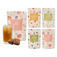 【蜜思朵】花果茶系列x1袋 黑糖冰糖茶磚任選(17gx15入/袋；蜜桃果茶/枸杞金盞花茶/茉莉四季春/金萱烏龍)