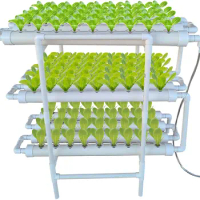 small home smart hydroponic growing systems veg planter growing kit 108 holes 3 layer 12 PVC pipes complete hydroponics system