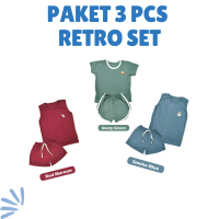 Himawari - PAKET 3 PCS STELAN ANAK RETRO 1 - 3 TAHUN