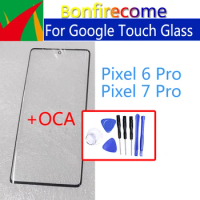 Outer Screen For Google Pixel 6 7 Pro 6Pro 7Pro Touch Screen Front Glass Panel LCD Lens With OCA Glue Replacement