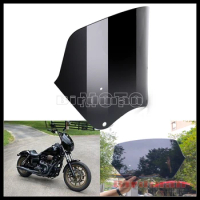 Front Headlight Windscreen Covering Fairing Windshield Bolt-on 12'' Deflector Fairing Shield For Harley Dyna Sportster Fat Bob