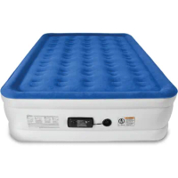 Mattress with Built-in High-capacity Pump, Suitable for Home and Camping - Double Height, Adjustable, Inflatable Mattress